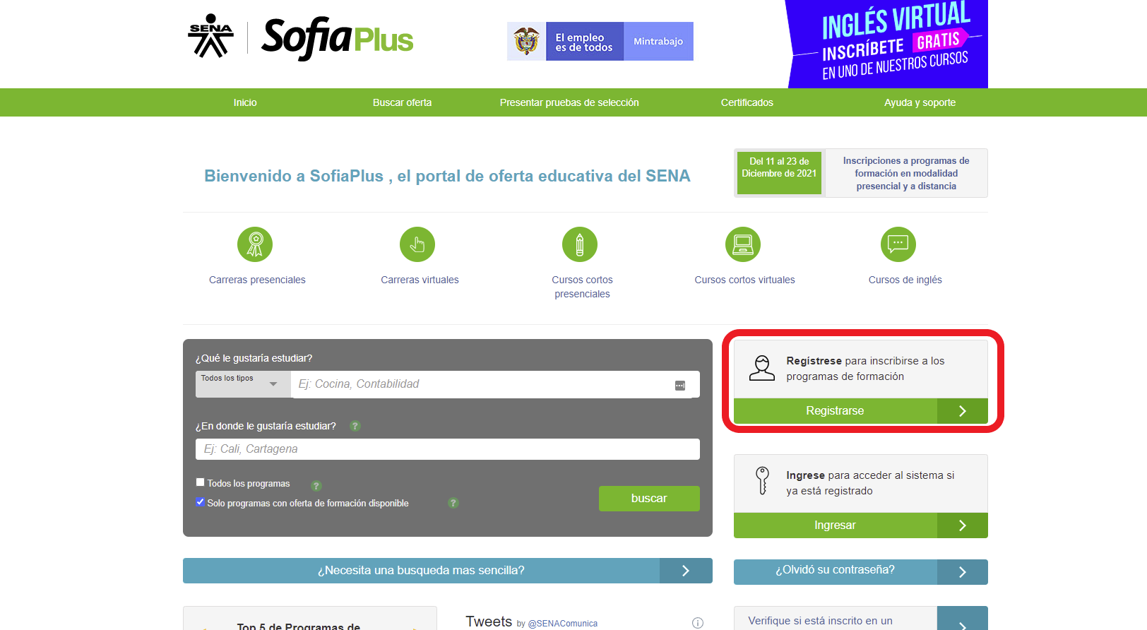 SENA :: Sofia Plus Cursos Virtuales Y Presenciales 2022